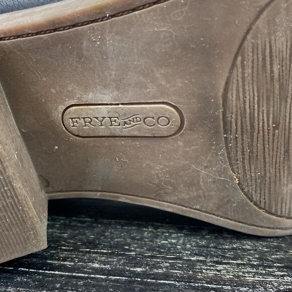 Frye Black Leather Jude Side Zip Ankle Bootie Shoe Boot 11 - Picture 7 of 7